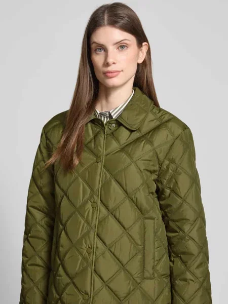 Kurtka pikowana o kroju regular fit z wykładanym kołnierzem model ‘Quilted’ Gant