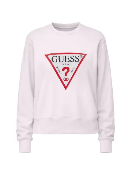 Hanorac Guess cu autograf roz