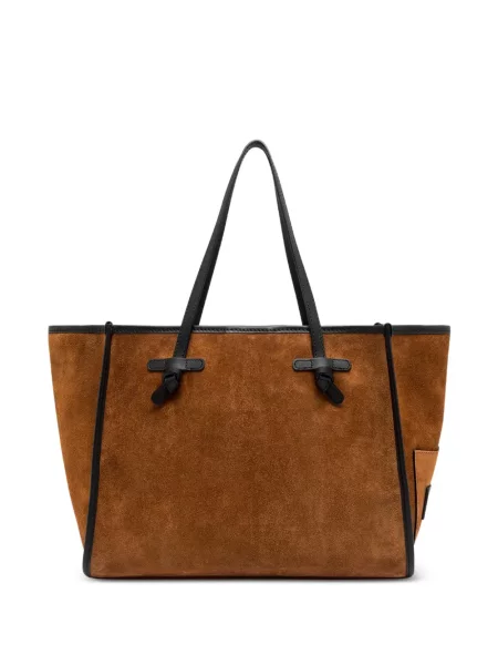 Τσάντα shopper Gianni Chiarini σουέτ καφέ