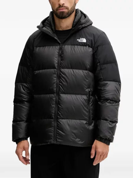 Geacă cu puf The North Face cu glugă negru