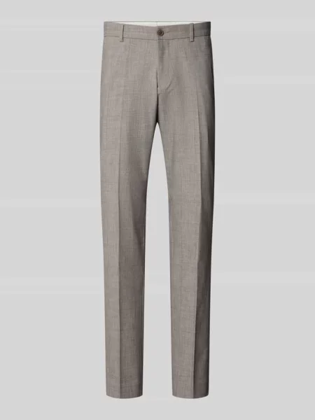 Spodnie garniturowe w kroju regular fit z domieszką S.oliver Black Label