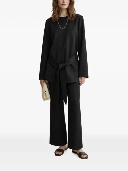 Cu centură lung top Toteme negru