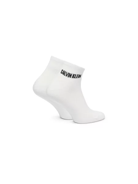 Dolge nogavice Calvin Klein bela