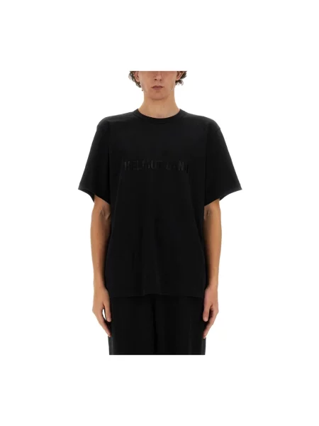 Koszulka Helmut Lang z logo czarna