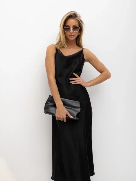 Koktel haljina Italy Moda crna