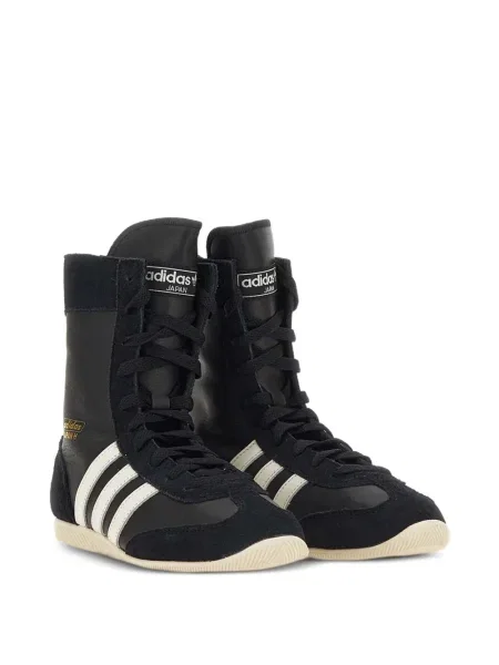 Sneakerși Adidas din piele de căprioară negru