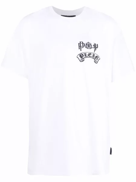Tricou Philipp Plein cu autograf alb