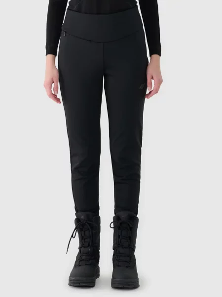 4F legginsy softshell z zapinaniem po boku M czarne