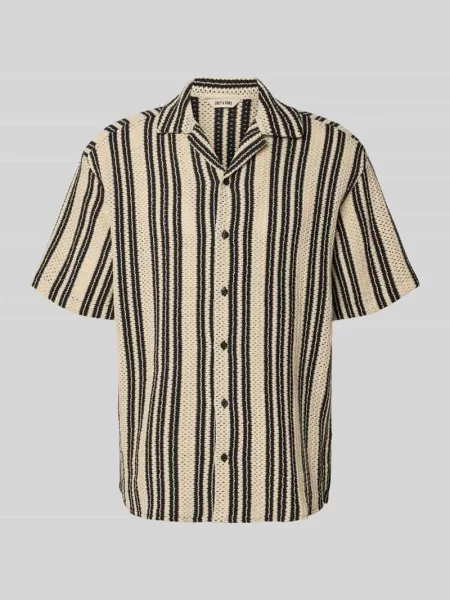 Koszula casualowa o kroju regular fit z kołnierzem z połami model ‘DANI’ Only & Sons czarna