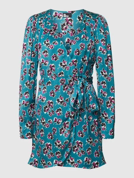 Sukienka mini w stylu kopertowym The Kooples