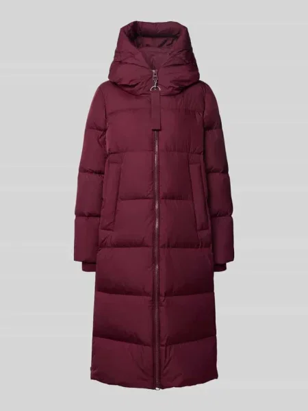 Płaszcz puchowy o kroju regular fit z dwustronnym zamkiem błyskawicznym Marc O'polo bordowy