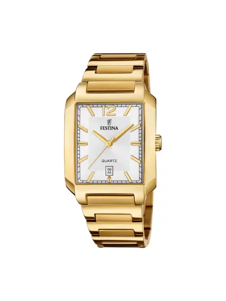 FESTINA Analogové hodinky Date watch On The Square stříbrná