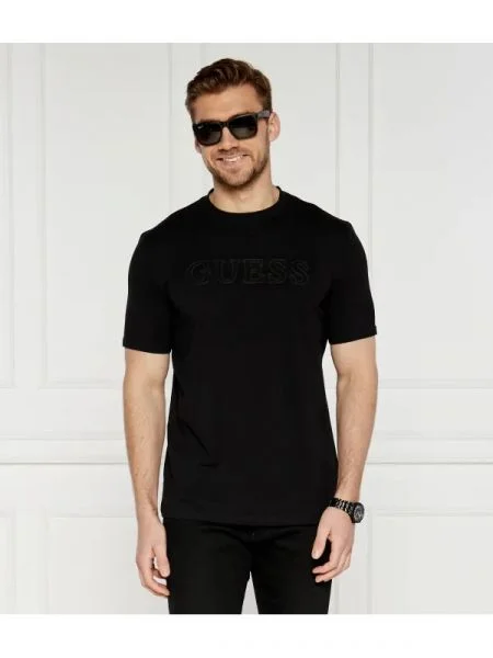 GUESS ACTIVE Tricou SS ALPHY | stretch negru