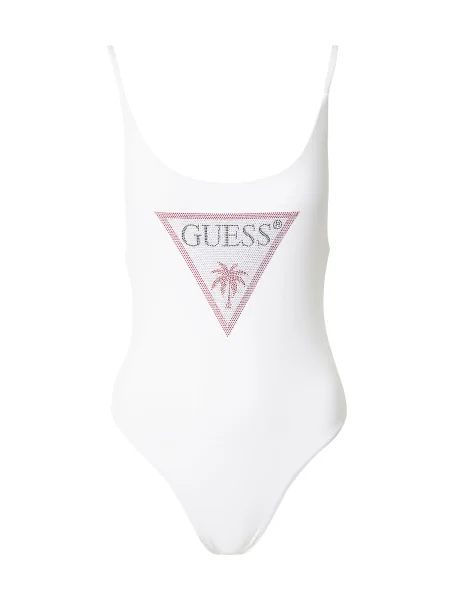 GUESS Costum de baie întreg albastru închis / roșu / alb