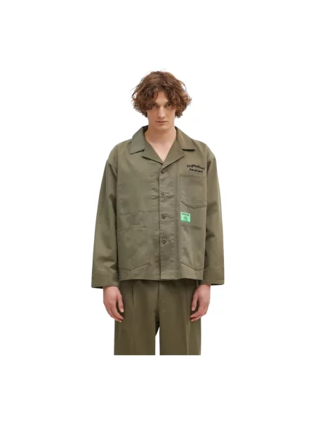 NEIGHBORHOOD kurtka NEIGHBORHOOD X Dickies . Coverall Jacket przejściowa zielony