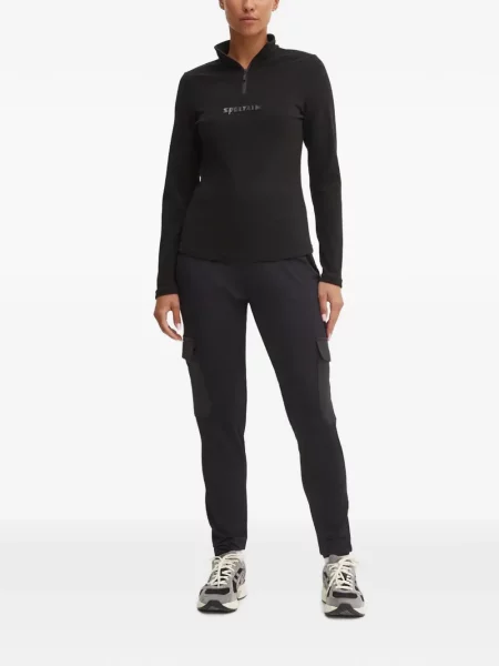 Pantaloni cargo Sportalm tricotate negru