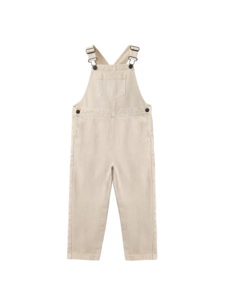 MANGO KIDS Hlače s tregerima RANDALL ecru/prljavo bijela