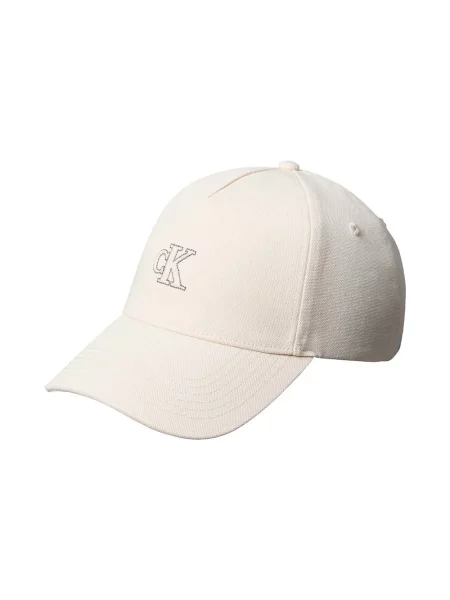 Calvin Klein Czapka z daszkiem Écru beżowa