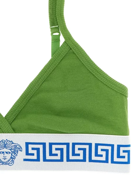 Sutien Versace cu nervuri verde