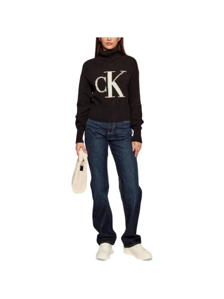 Pulover Calvin Klein Jeans negru