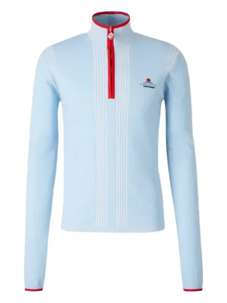 Cardigan Casablanca cu broderie albastru