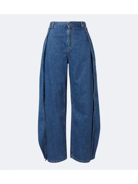 Blugi cu picior larg Loewe cu volane albastru