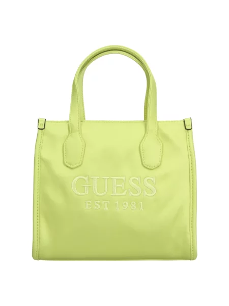 Guess torebka SILVANA zielony żółta