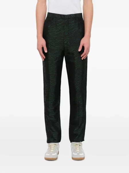 Pantaloni Lanvin din jacard cu model zebră negru