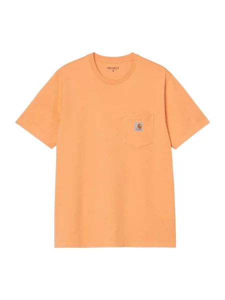 T-shirt w kroju regular fit z naszywką z logo Carhartt Work In Progress pomarańczowa
