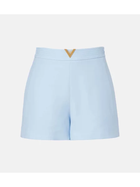 Szorty Valentino z krepy niebieskie