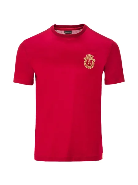 Tricou Billionaire cu broderie roșu