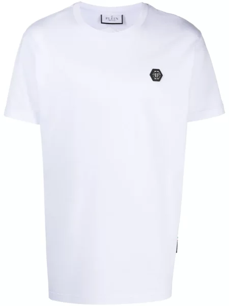 Tricou Philipp Plein cu imagine alb