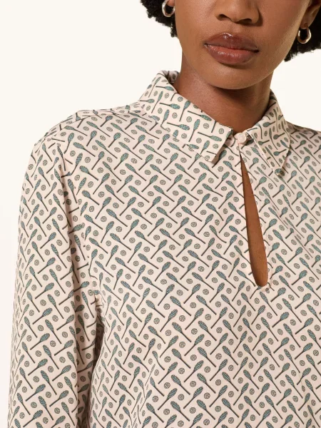 Lacoste Košilová Halenka / zelená béžová