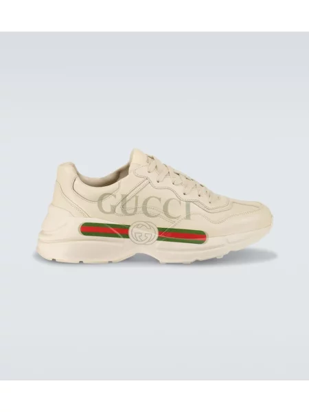 Sneakerși Gucci Rhyton din piele alb