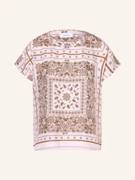 Darling Harbour Halenka S Hedvábím bandana print rose růžová
