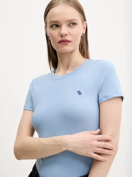 Tričko Abercrombie & Fitch modrá
