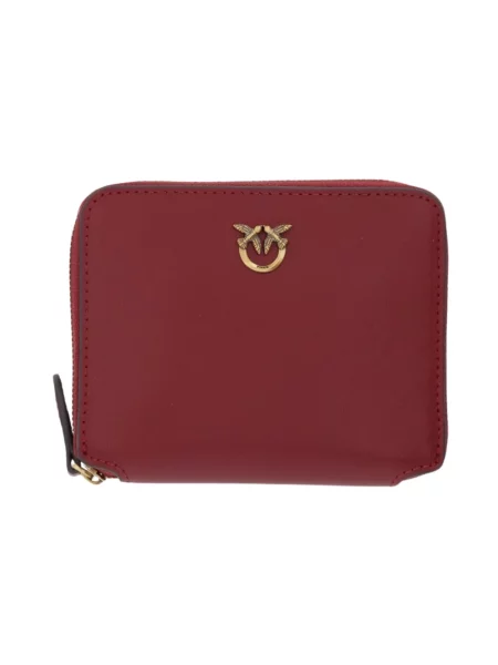 Portfel Pinko Taylor Zip Around Vitello Seta Red Universal czerwony