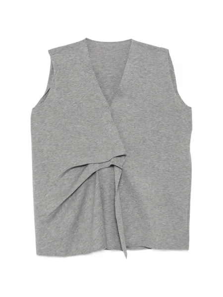 Top Jnby tricotate drapat gri