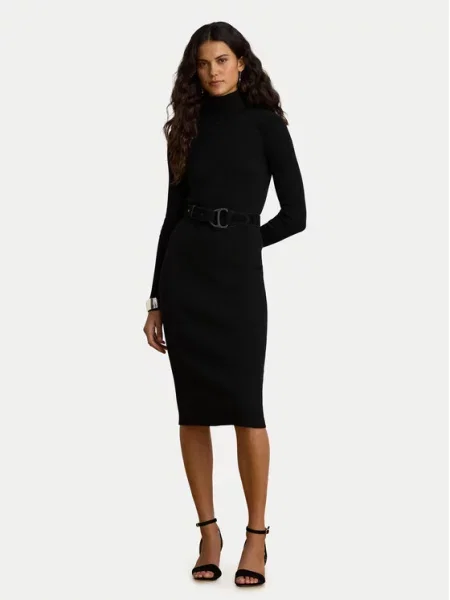 LAUREN RALPH LAUREN Rochie tricotată negru