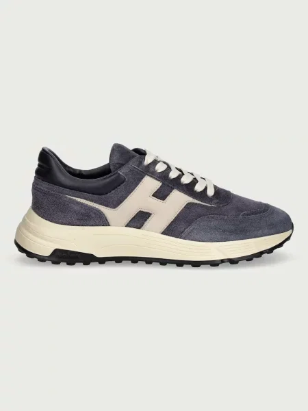 Hogan Hyperlight Allacciato H sneakers pánske semišové modrá