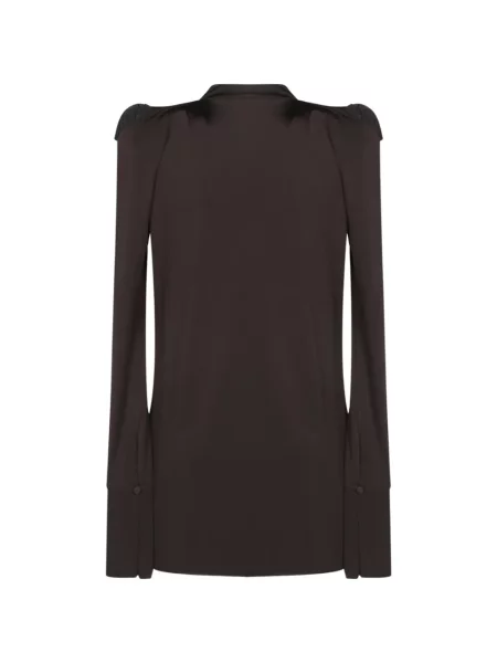 Rochie mini Amen drapată maro