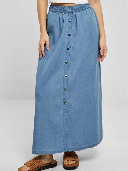 Urban Classics Fustă denim albastru