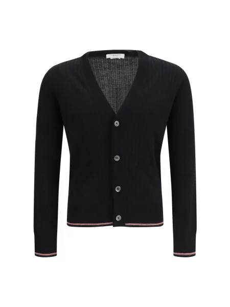 Kardigan Thom Browne wełniany czarny