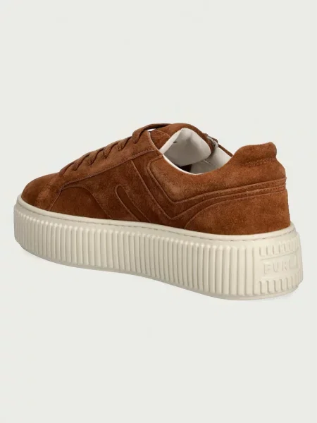 Furla Sneakers tornacipő Furla Sky | hasított bőr barna