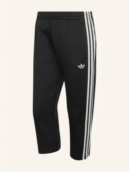 Běžecké pruhované kalhoty Adidas Originals bílé