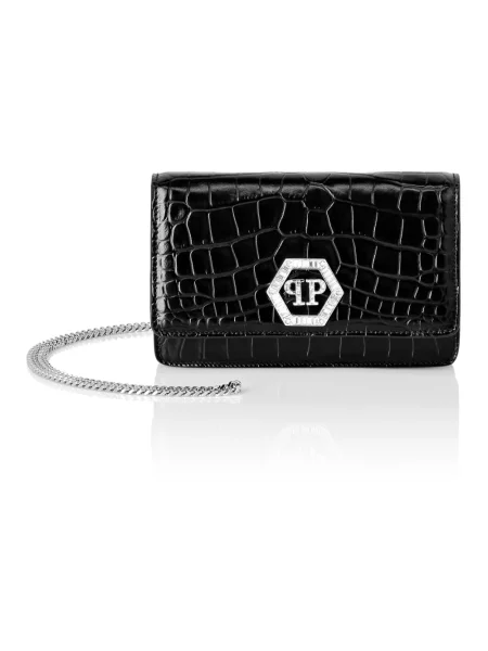 Torebka Philipp Plein skórzana czarna