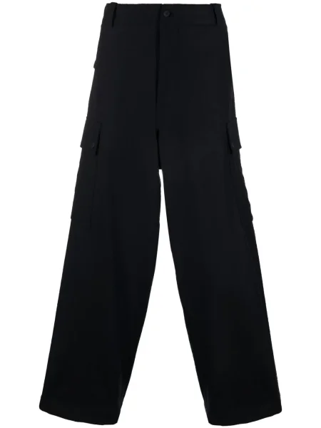 Pantaloni Giorgio Armani de lână albastru