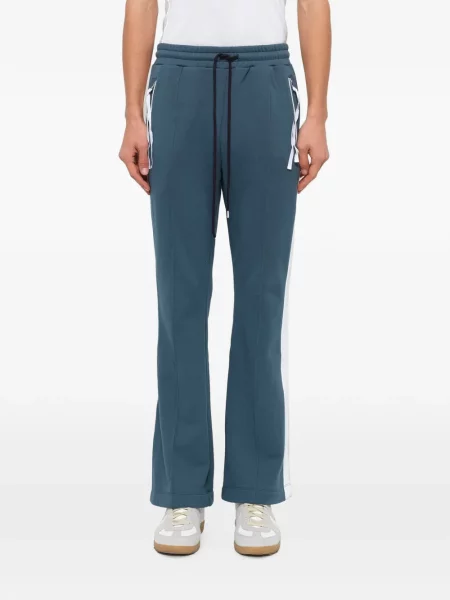 Pantaloni Facetasm cu dungi evazate alergare albastru