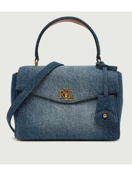 Rucsac Lauren Ralph Lauren din piele albastru