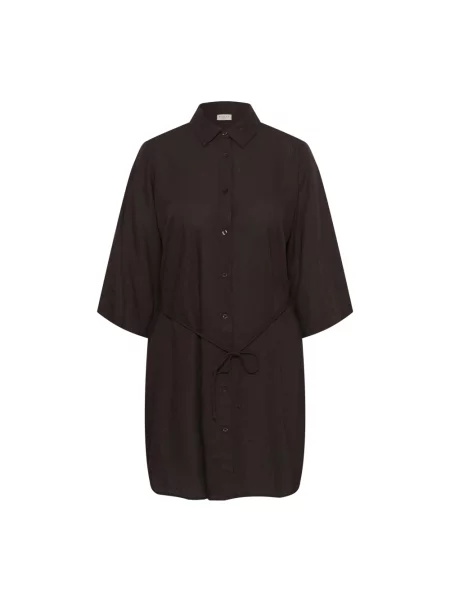 Sukienka Kaffe Curve brązowa